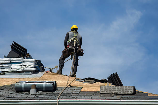 Professional Roofing technician working in East Lyme, CT